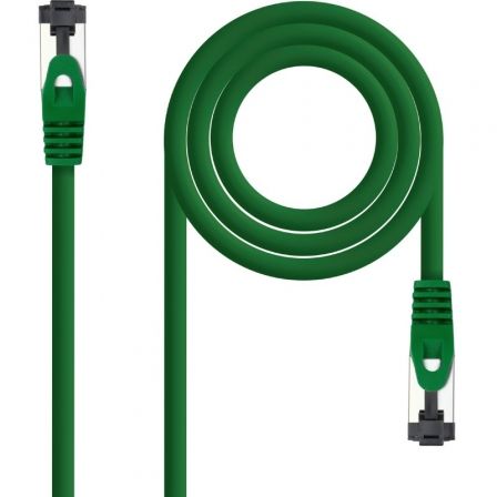 CABLE DE RED LATIGUILLO SSTP CAT8.1 AWG26 1 M VERDE NANOCABLE CABLE DE RED LATIGUILLO SSTP CAT8.1 AWG26 1 M VERDE NANOCABLE